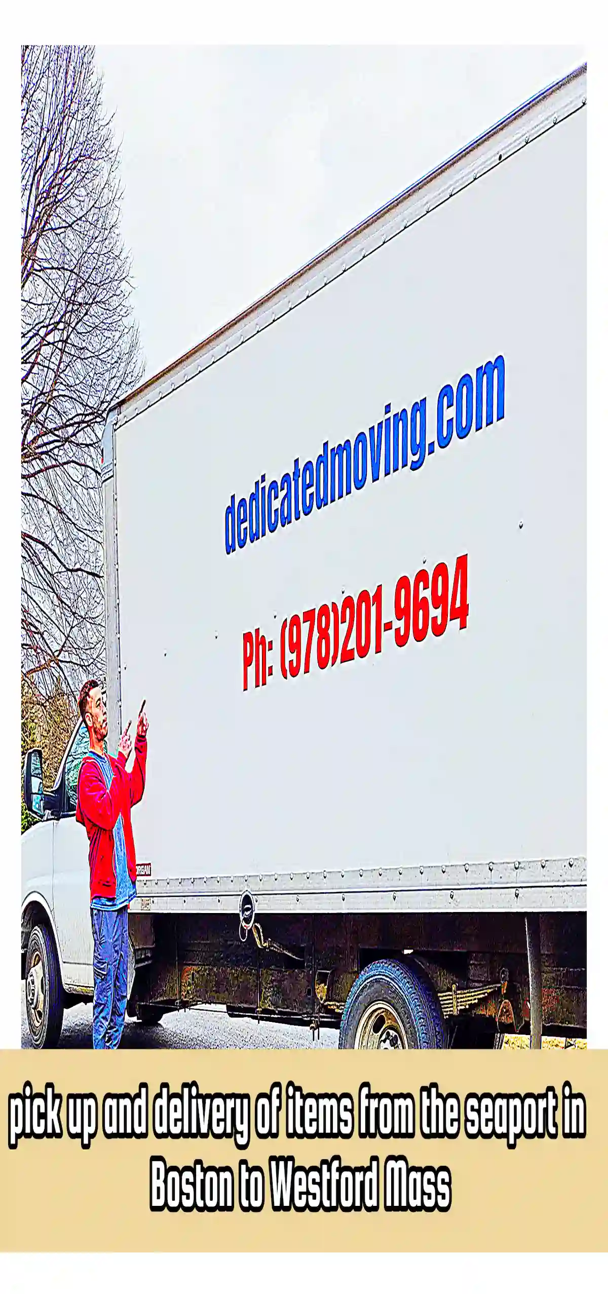 Elite Westford moving company delivering high-end Boston Seaport furniture to a luxury Westford MA estate.